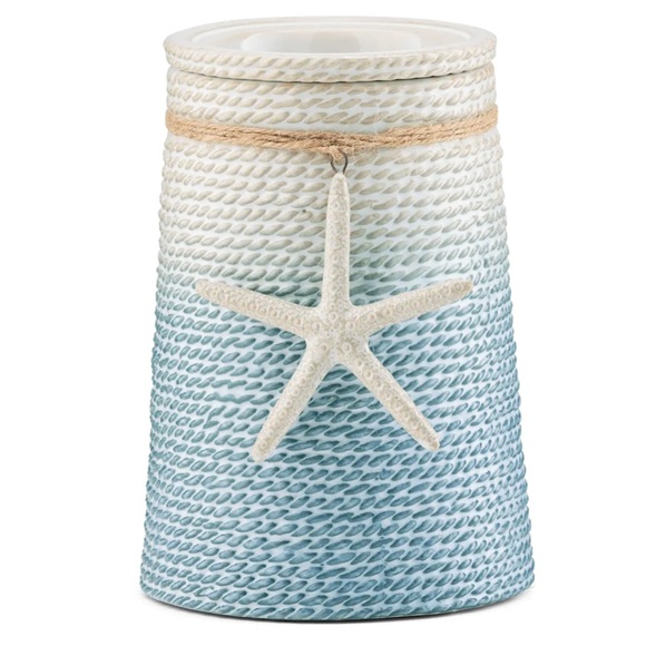 Scentsy Sea Star Warmer Ceramic Starfish Coastal Bonfire Beach Wax Bars 2 Pack - Picture 1 of 16